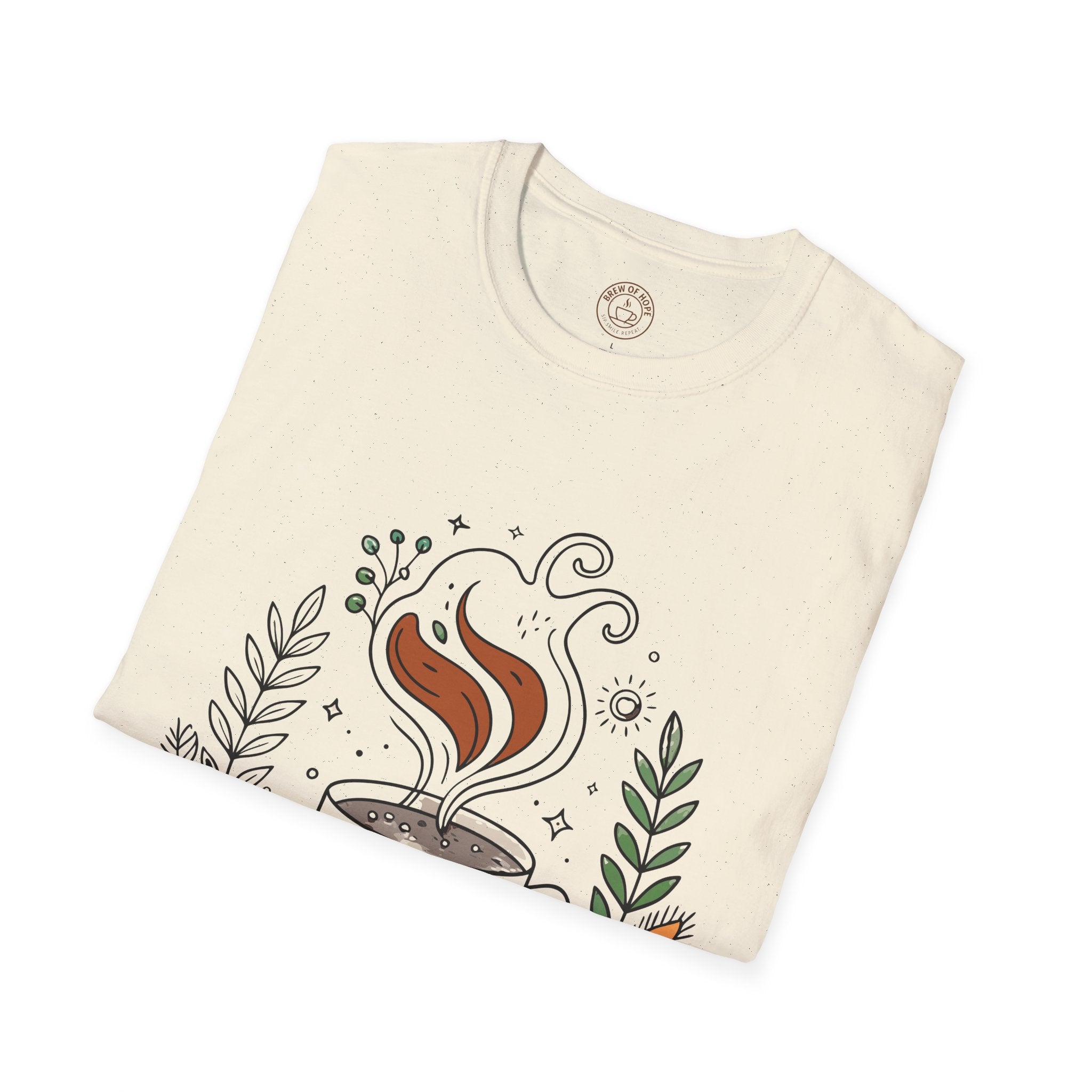 Keep Sipping, Keep Growing - Cozy Coffee Quote T-Shirt - Gift for Coffee Lovers, Cute Graphic Tee, Everyday Comfort, Casual Style